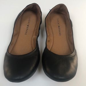 Lucky Brand Black Ballet Flats